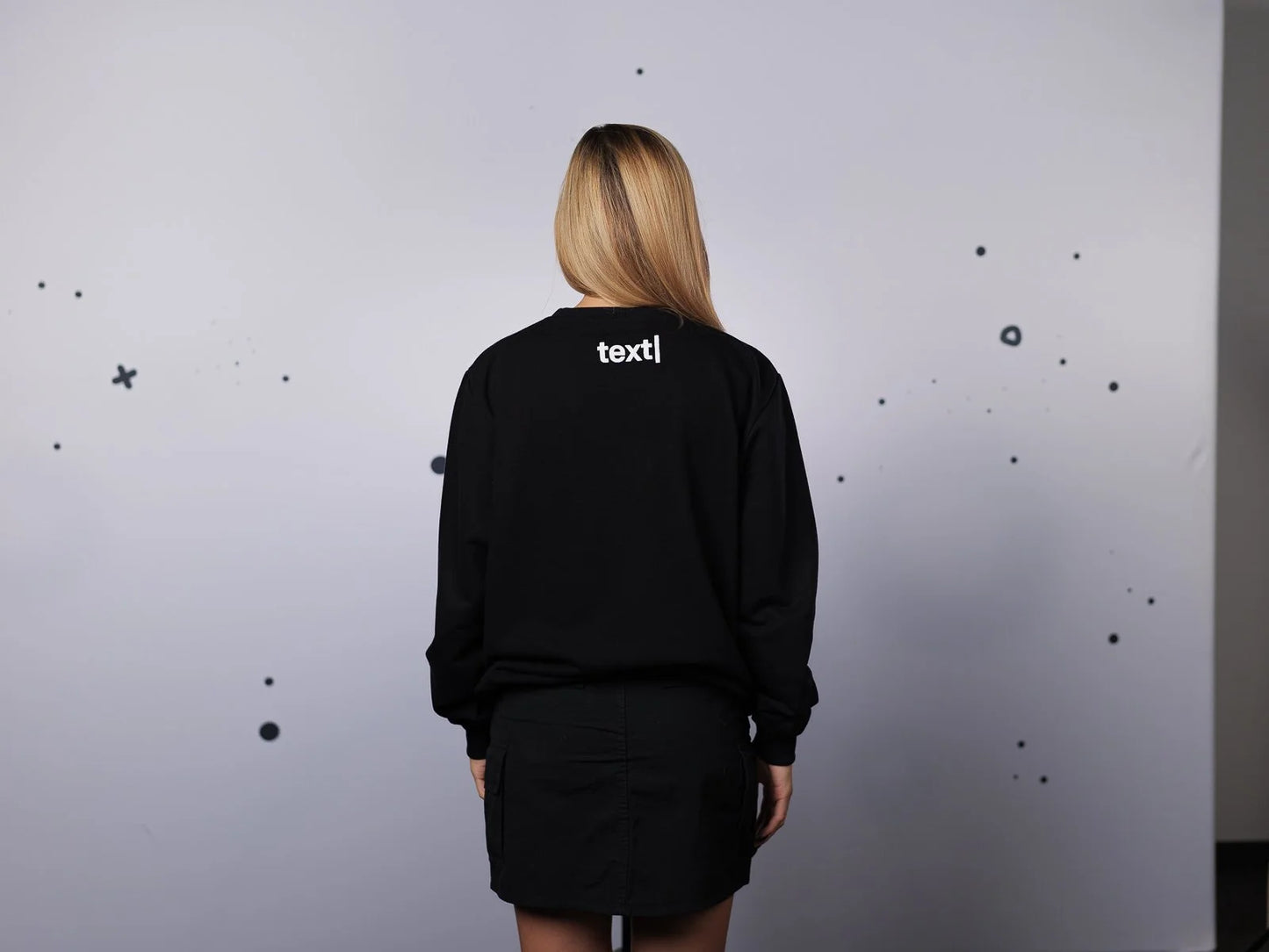 text| Sweatshirt | Unisex | black