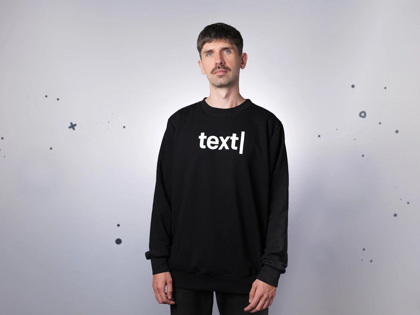 text| Sweatshirt | Unisex | black