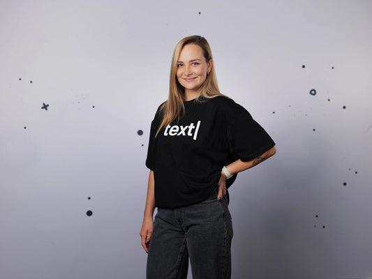 text| T-shirt | Unisex | black