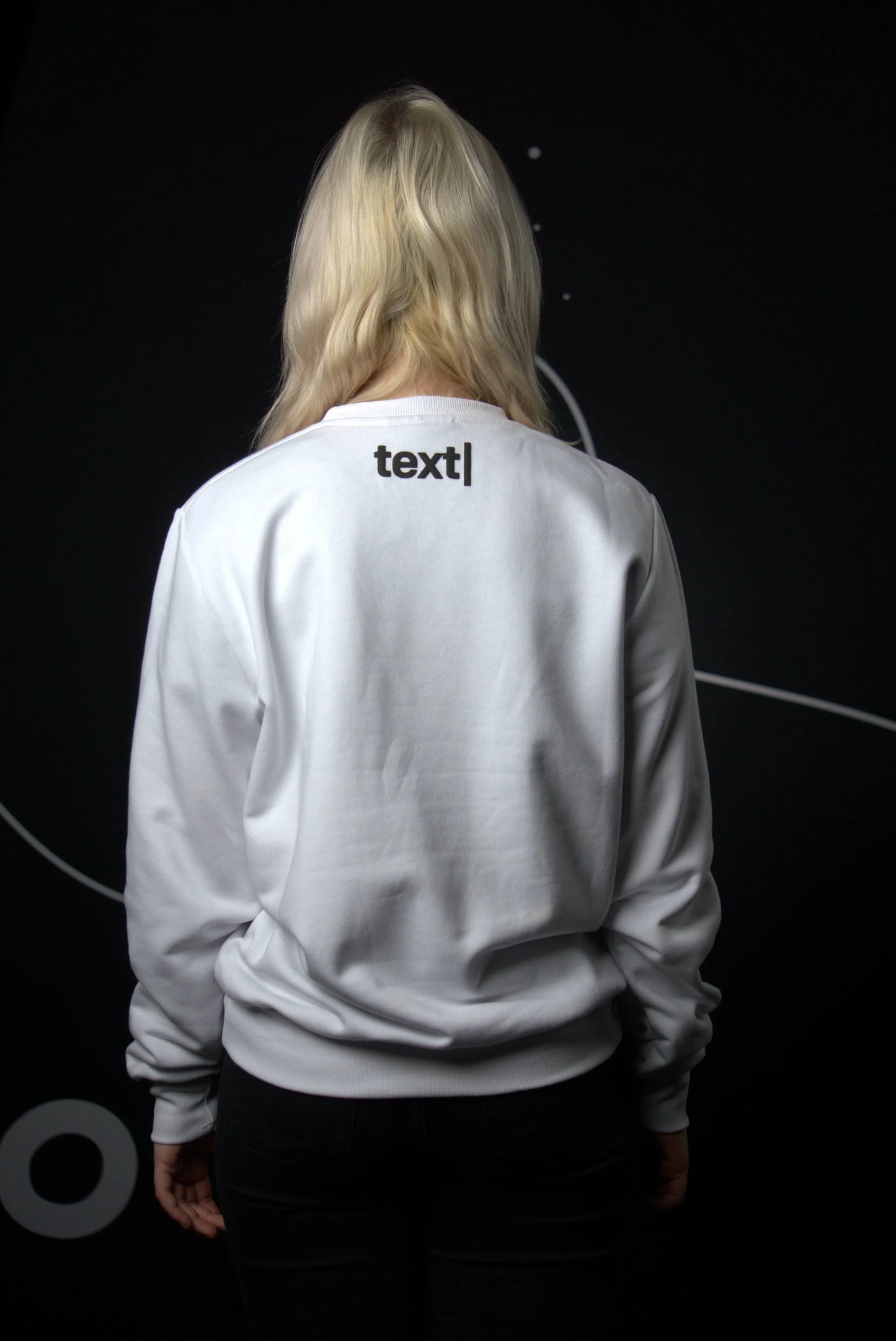 text| Sweatshirt | Unisex | white